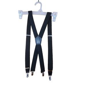 Suspenders Mens Braces Black X Back Heavy Duty Biker Snowboard Trousers Target